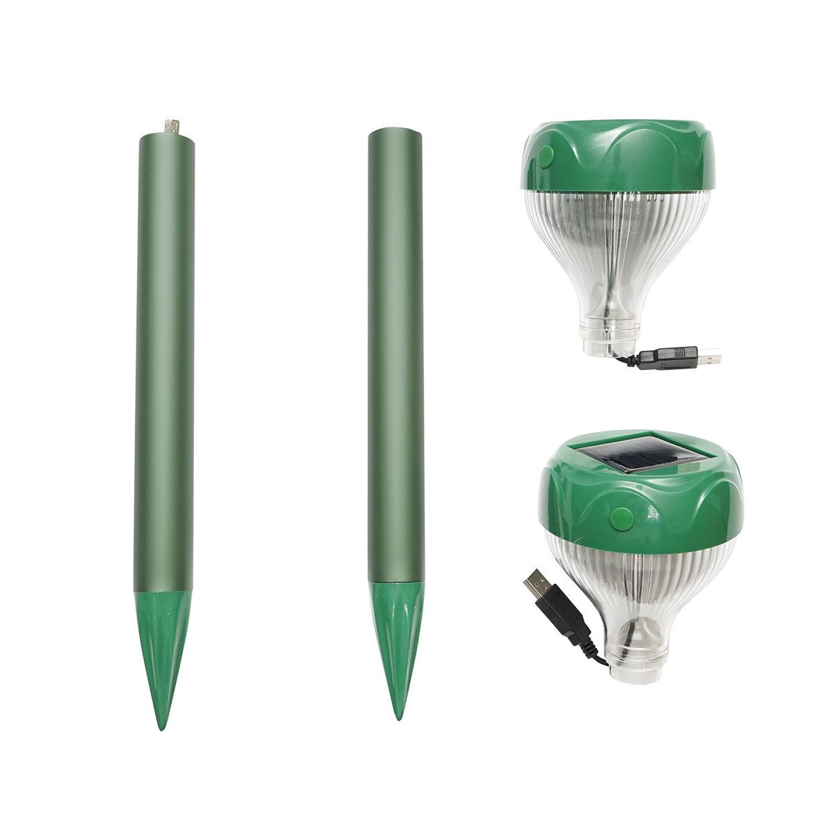 Aparat sonic solar pentru alungat cartite, serpi set 2 buc Baisan